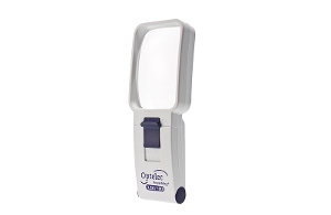 Optelec PowerMag+ Illuminated Pocket Magnifier 10D, 50X75mm