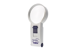 Optelec PowerMag+ Illuminated Pocket Magnifier 12D, 70mm