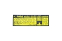 Image of ZoomText Keyboard Black on Yellow